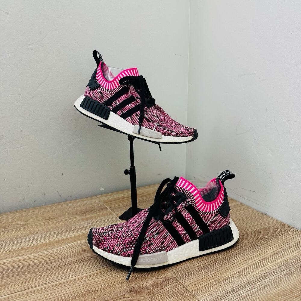 Adidas NMD R1 Primeknit Pink Rose women's sneaker Size 8